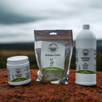 Moringa Utopia all-in-one bundle with powder, tablets and concentrate