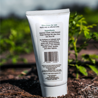 Back of Moringa Utopia 150ml botanical cream tube